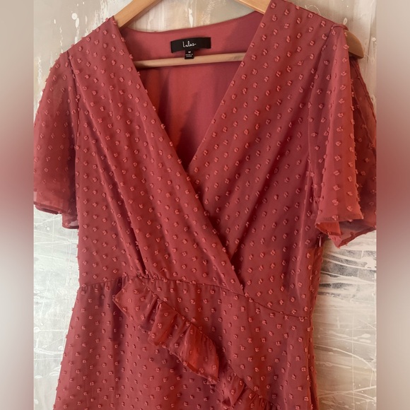 Lulus Next to You Swiss Dot Midi Dress - Picture 3 of 5